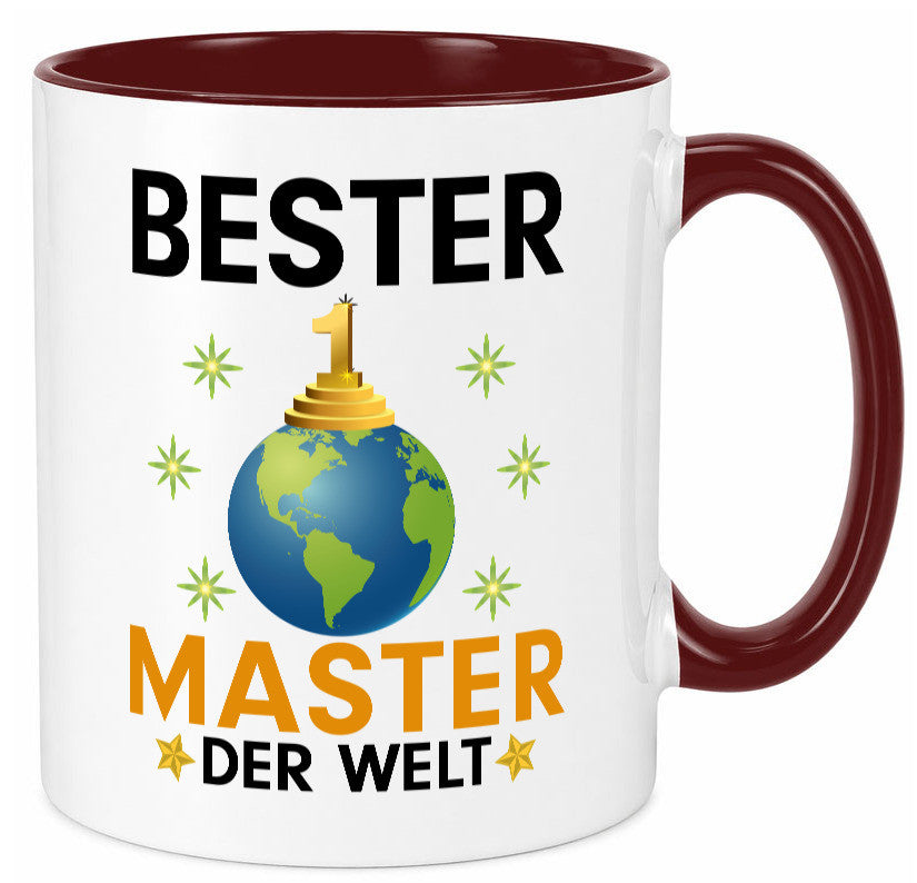 Welt Bester Master | Universität Student Humor Geschenkidee Tasse