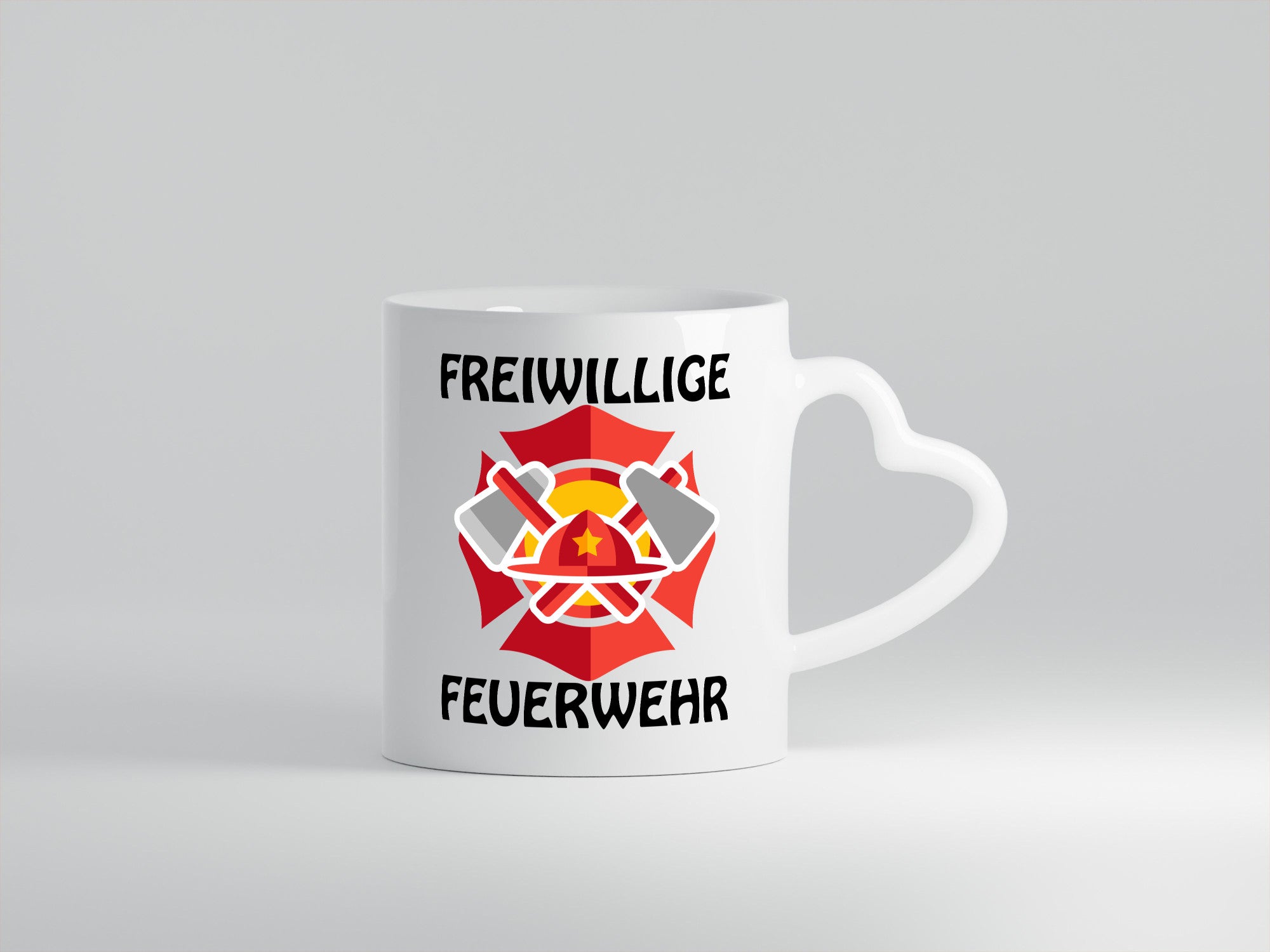 Freiwillige Feuerwehr | Flammen Brand Feuerwehrhelm Geschenkidee Humor Tasse