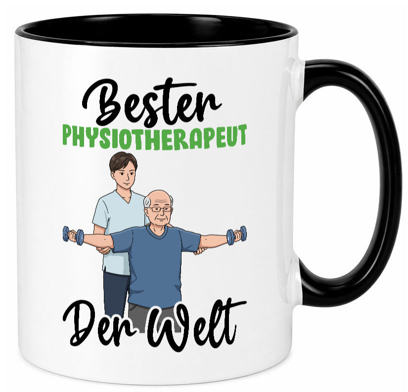 Bester Physiotherapeut v3 Geschenk Humor Geschenkidee lustiger Spruch Tasse