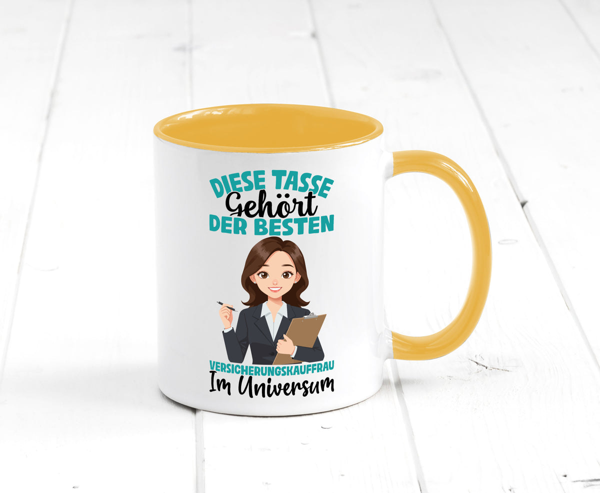 Im Universum: Versicherungskauffrau | Kauffrau lustig Humor Geschenkidee Tasse