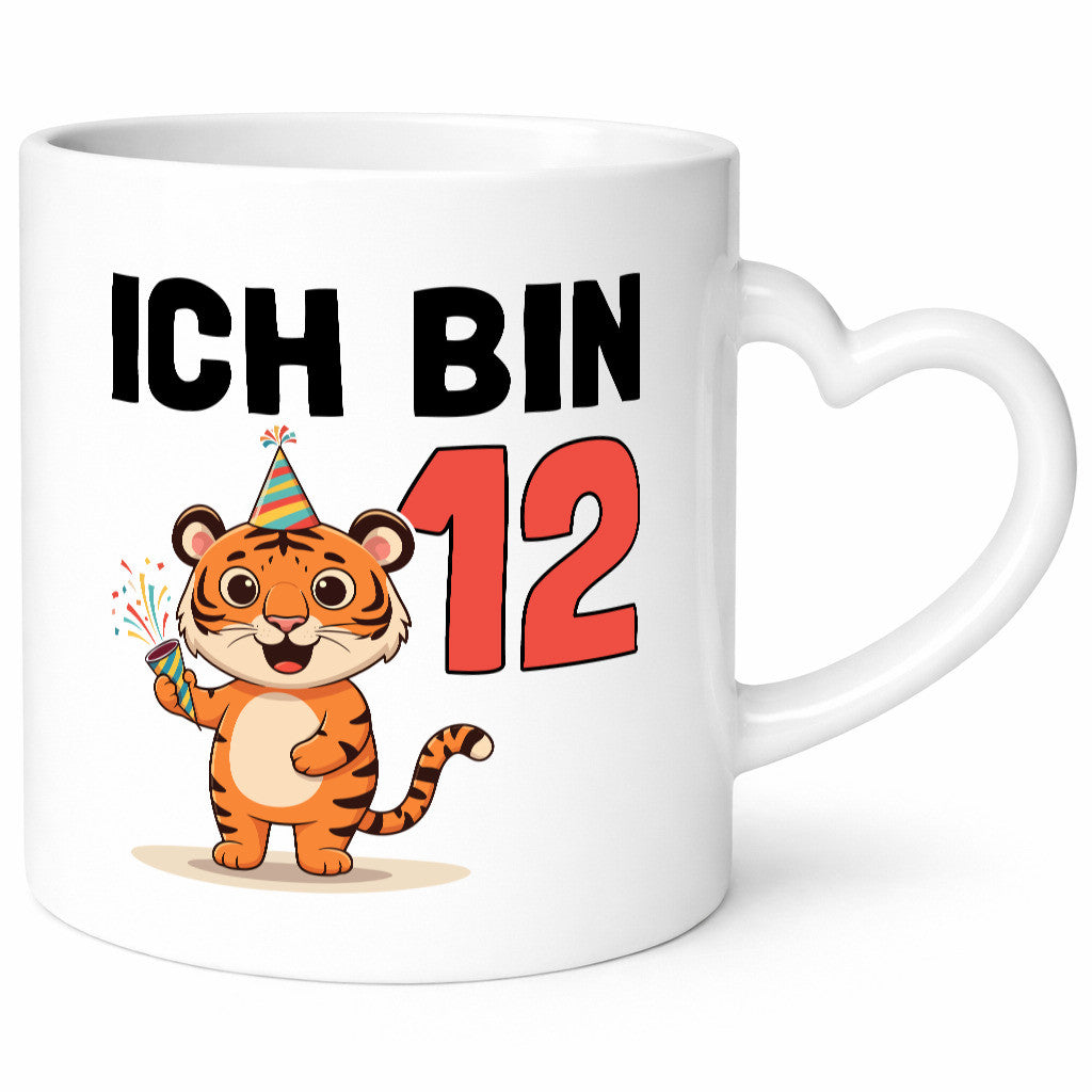 12. Geburtstag | 12 Jahre Tiger lustiger Spruch Geschenk Geschenkidee Tasse