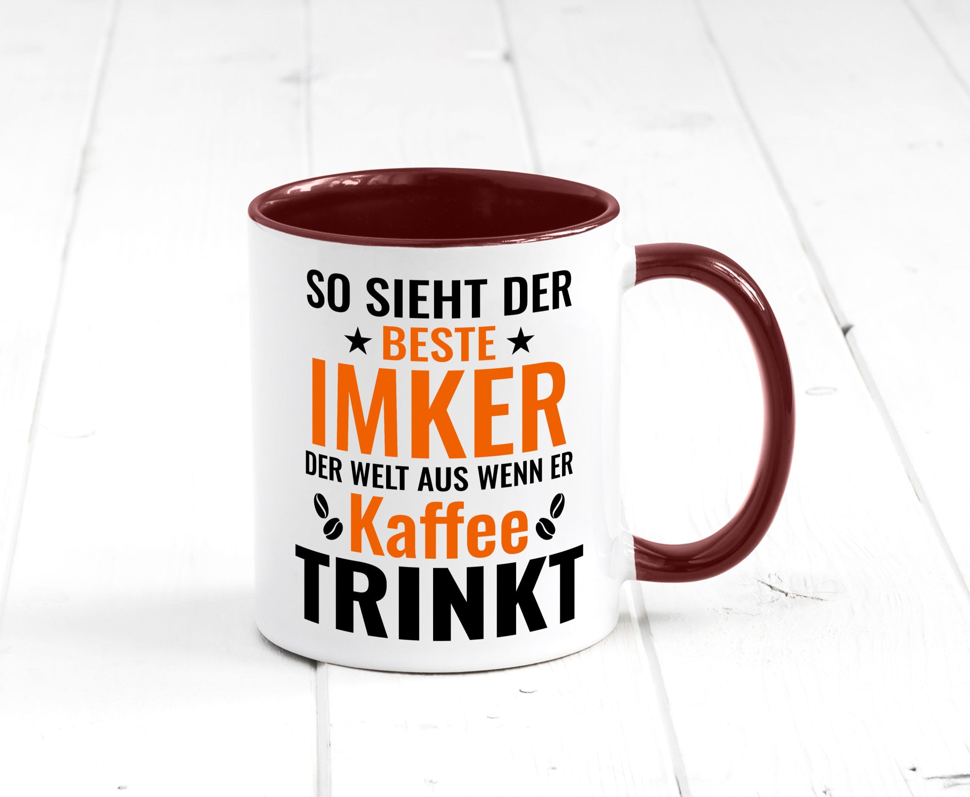 Kaffee trinkt: Imker | Imkerei lustiger Spruch Geschenk Humor Geschenkidee Tasse