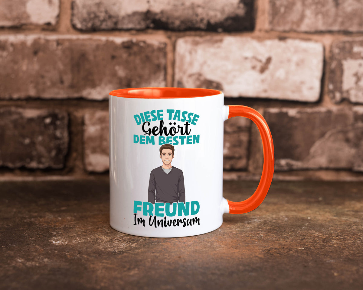 Im Universum: Freund | Beziehung Partner Liebe Geschenk Humor Geschenkidee Tasse