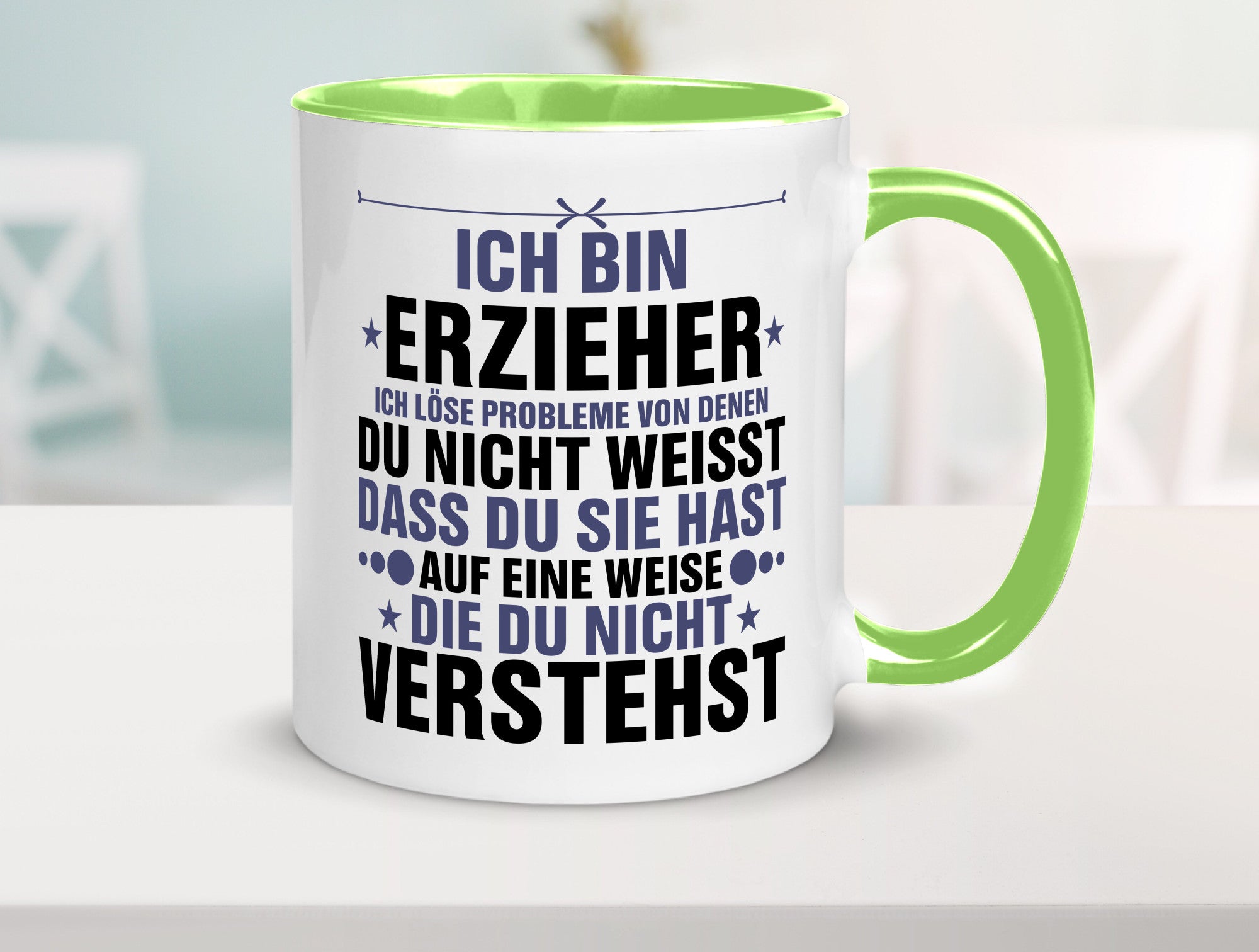 Löse Probleme: Erzieher | Pädagoge Schule v2 lustiger Spruch Geschenk Humor
