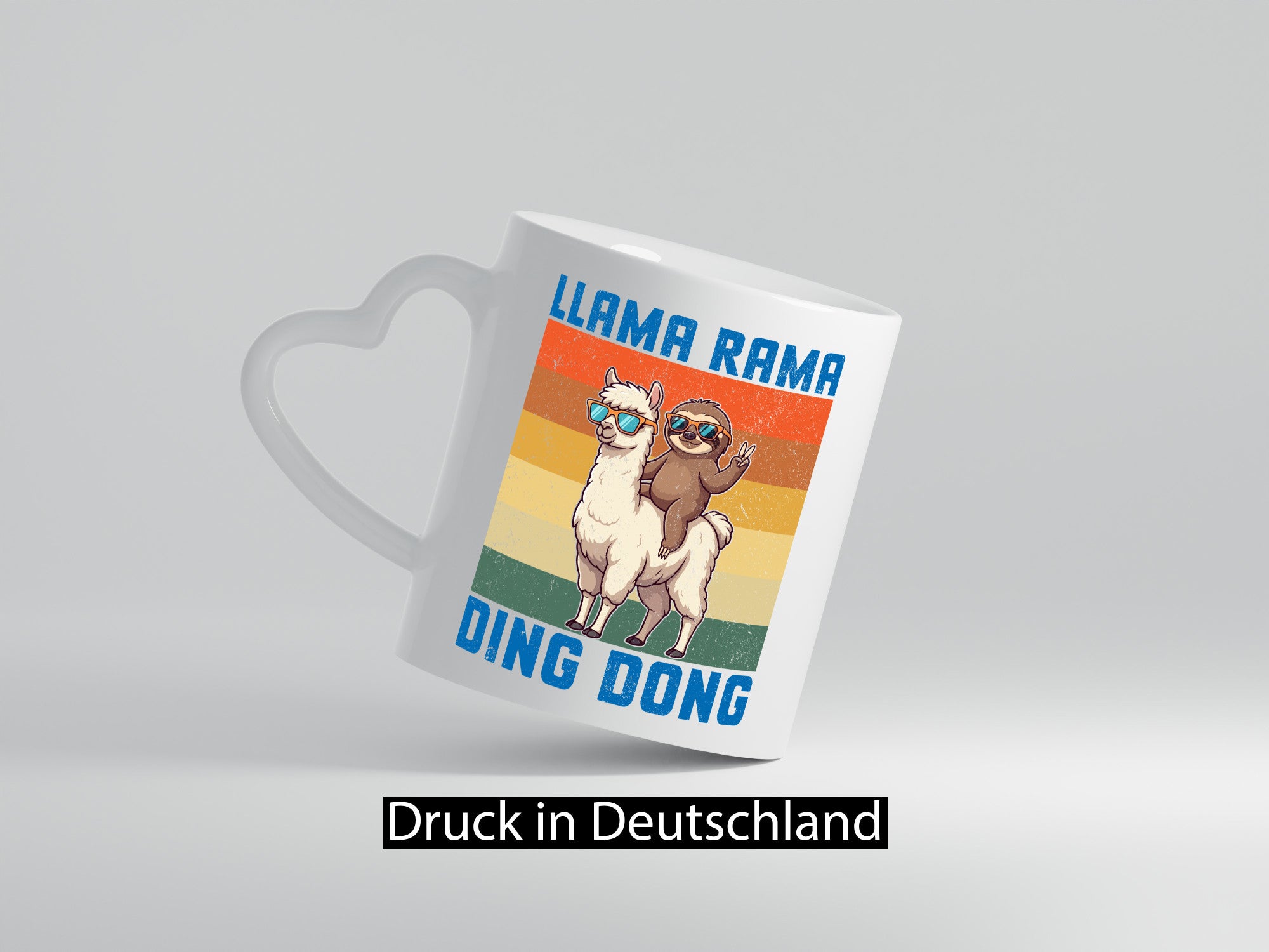 Lama rama ding dong | Faultier lustiger Spruch Geschenk Tierliebhaber Humor