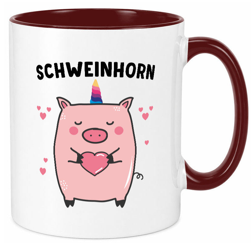 Schweinhorn lustig Humor Geschenkidee Geschenk Tasse