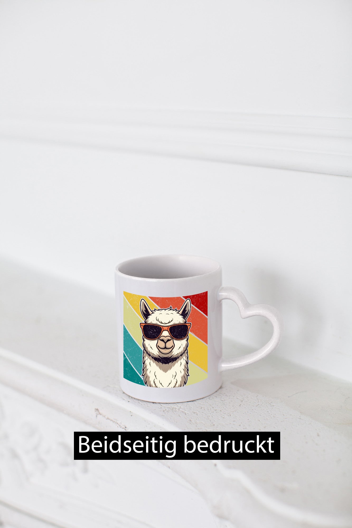 Lama | Retro Alpaka mit Sonnenbrille Geschenk Humor Geschenkidee lustiger