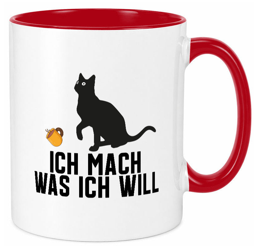 Ich mach was will | Katze Katzenliebhaber Egoist lustig Tierliebhaber Humor Tasse