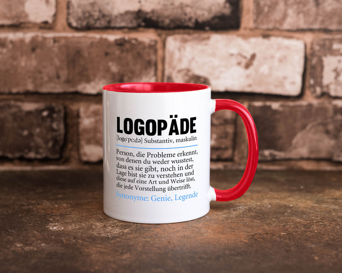 Logopäde | Spruch lustig Sprachtherapie Beruf lustiger Geschenk Arbeit Kollegen Tasse