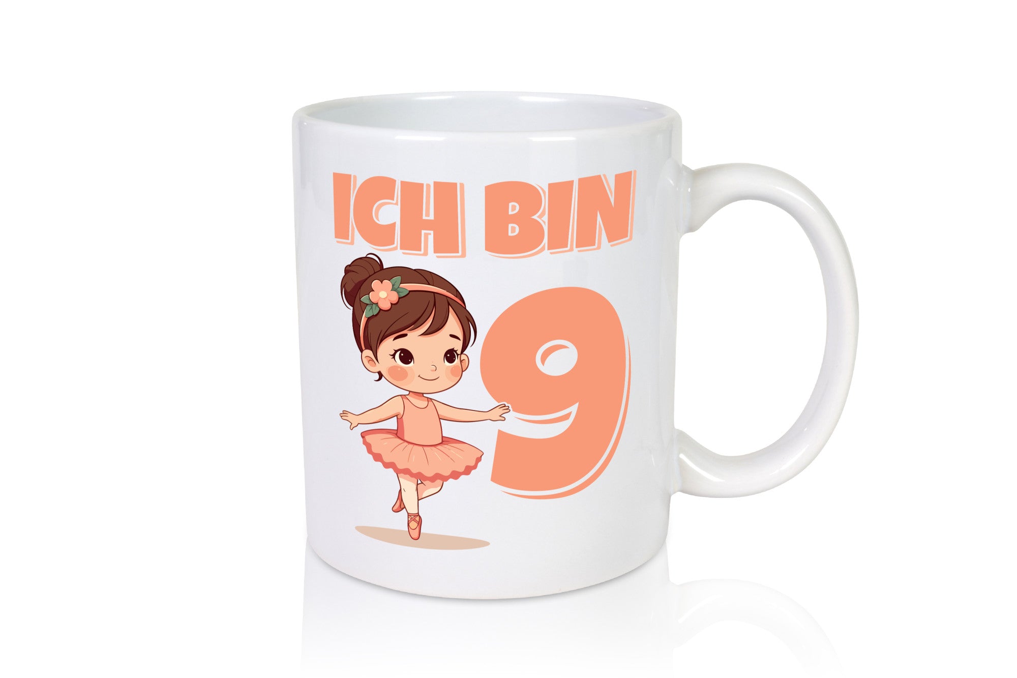 9 Geburtstag | Jahre Ballerina Mädchen Ballet Humor Geschenkidee Tasse