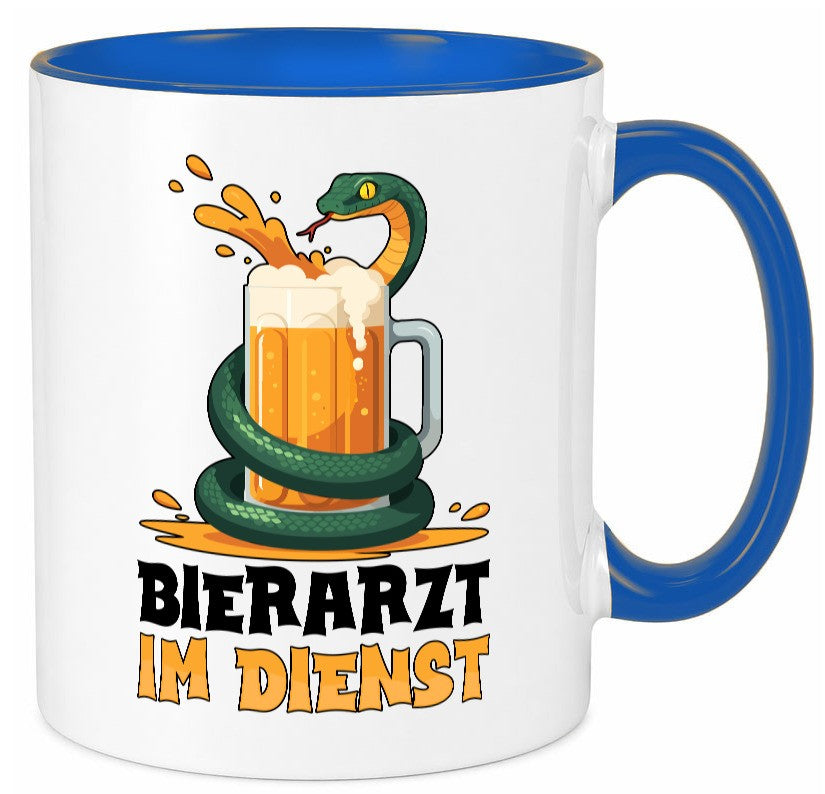 Bierarzt im Dienst | Tierarzt Arzt Geschenk Tierliebhaber Humor lustiger Spruch Tasse