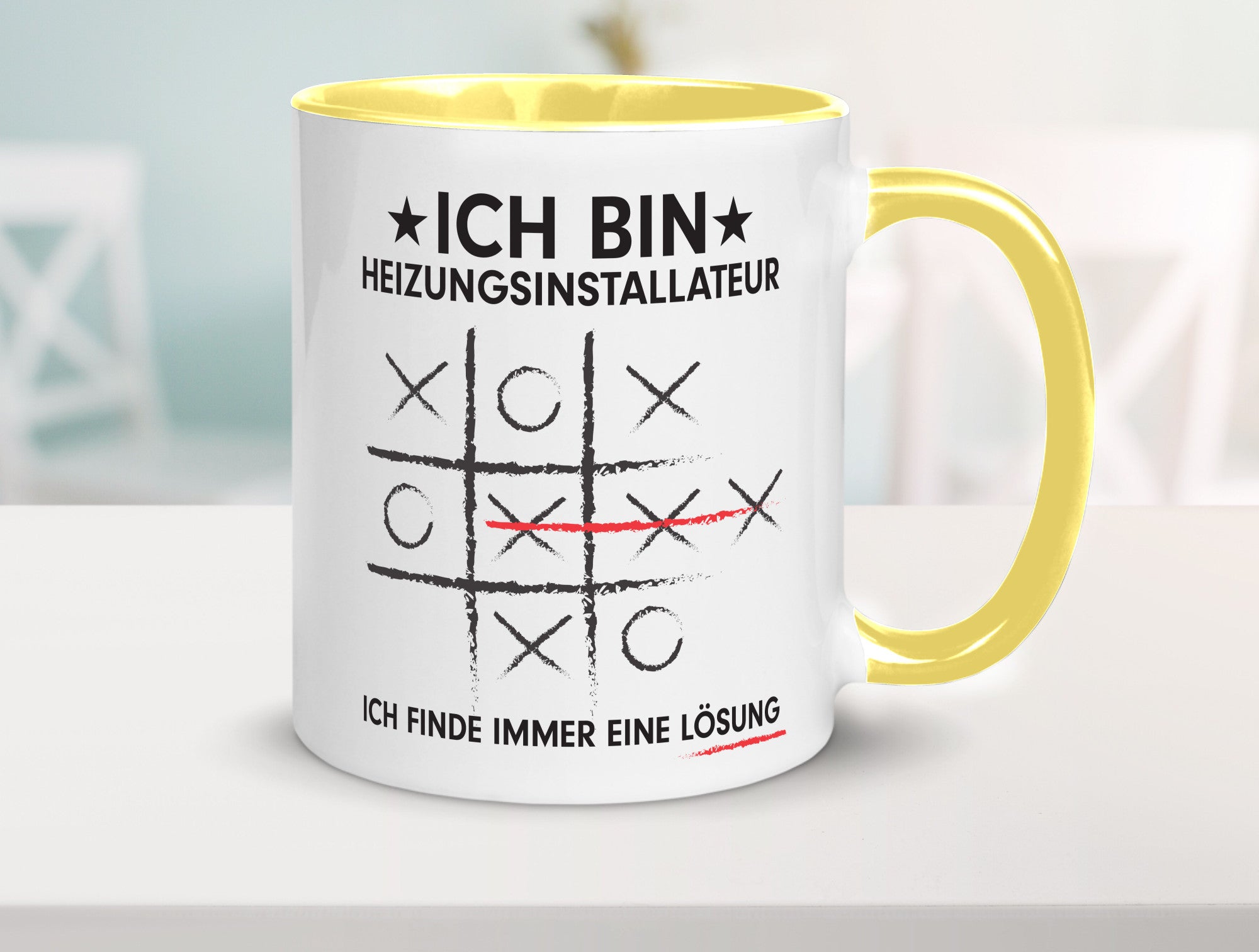 Löse Probleme: Heizungsinstallateur | Heizungsbauer Humor Geschenkidee Tasse