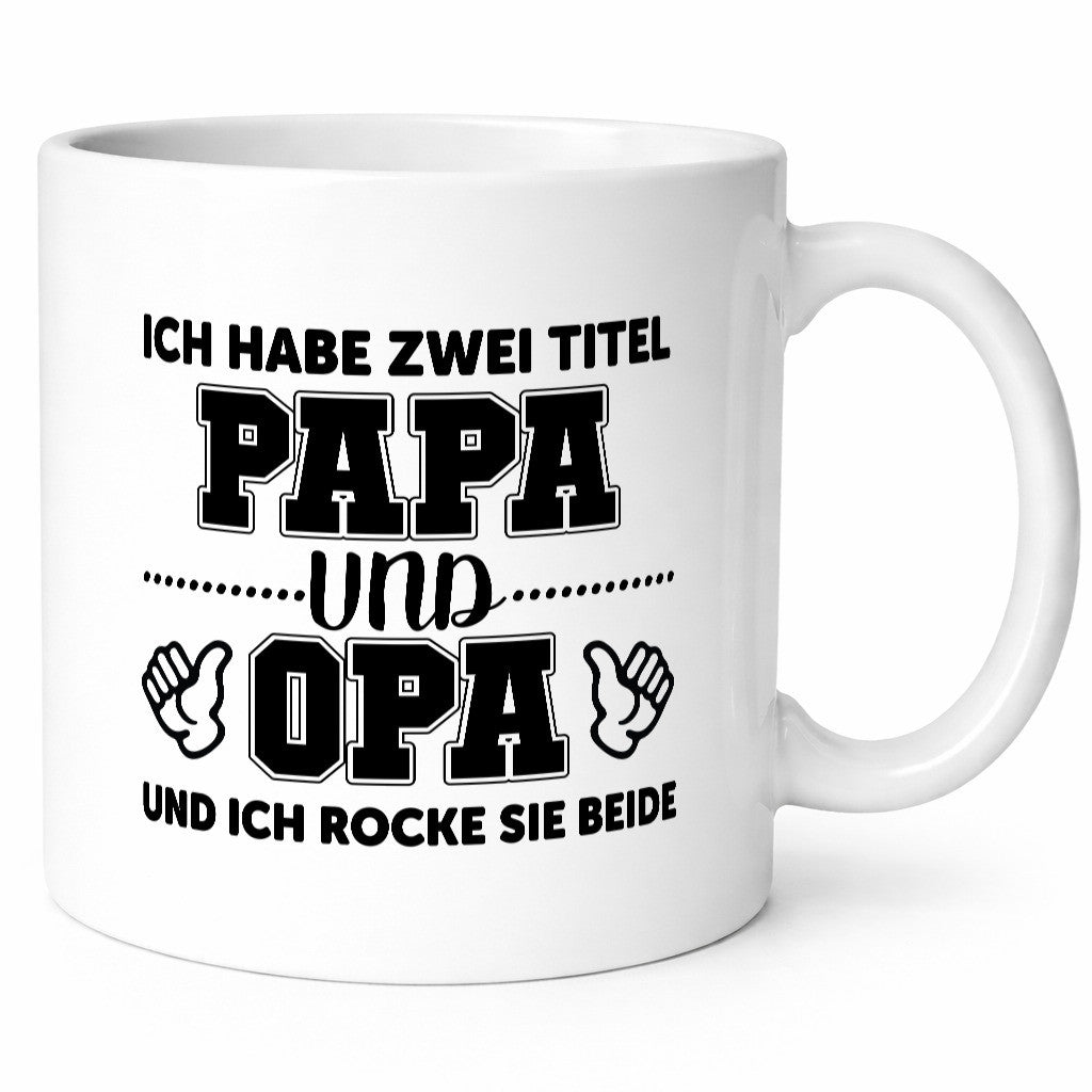 Ich hab 2 Titel | Großvater Papa cooler Opa Geschenk Familie Geschenkidee