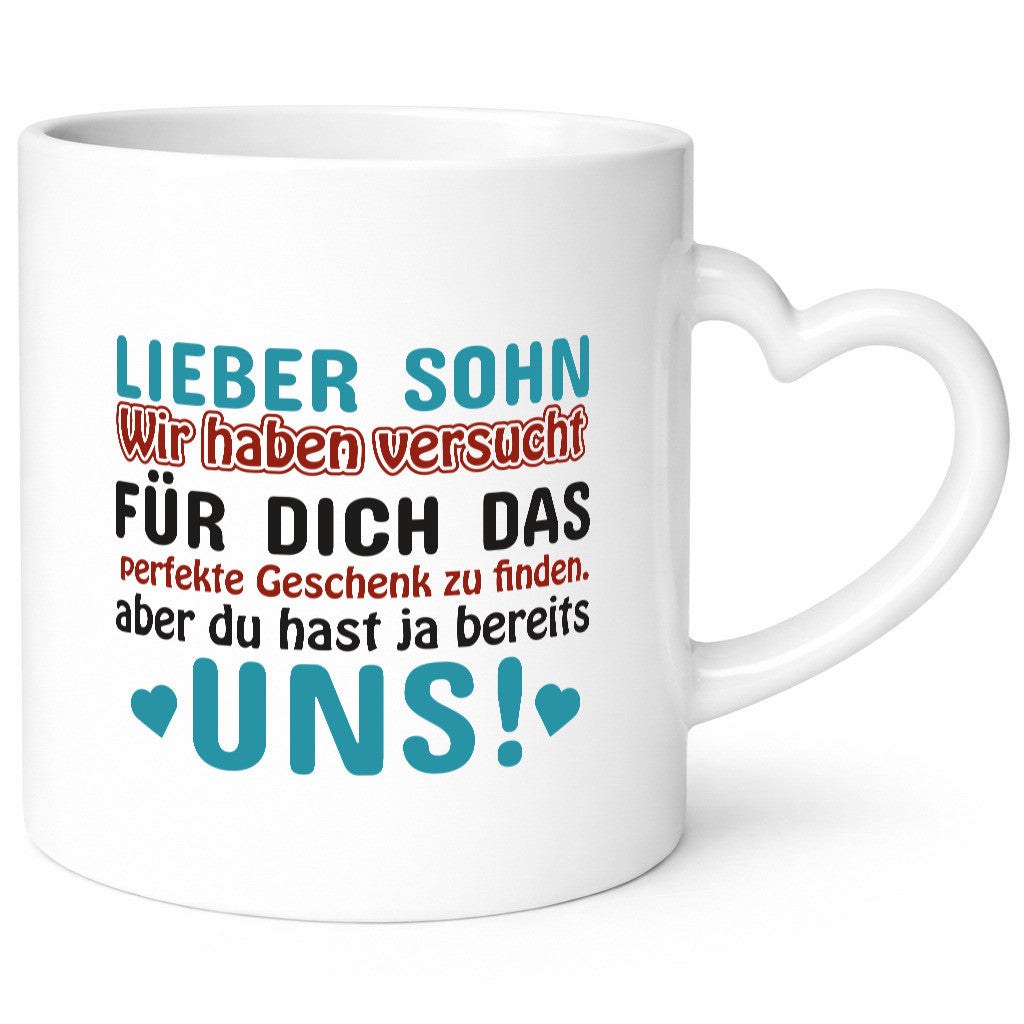 Lieber Sohn | Eltern Tasse für Kinder Geschenk Familie Geschenkidee lustiger