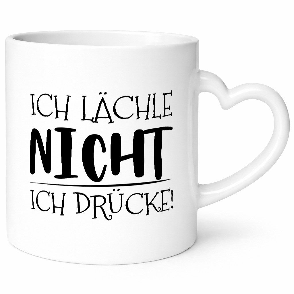 Ich Lächle nicht Drücke Geschenk Humor Geschenkidee lustiger Spruch Tasse
