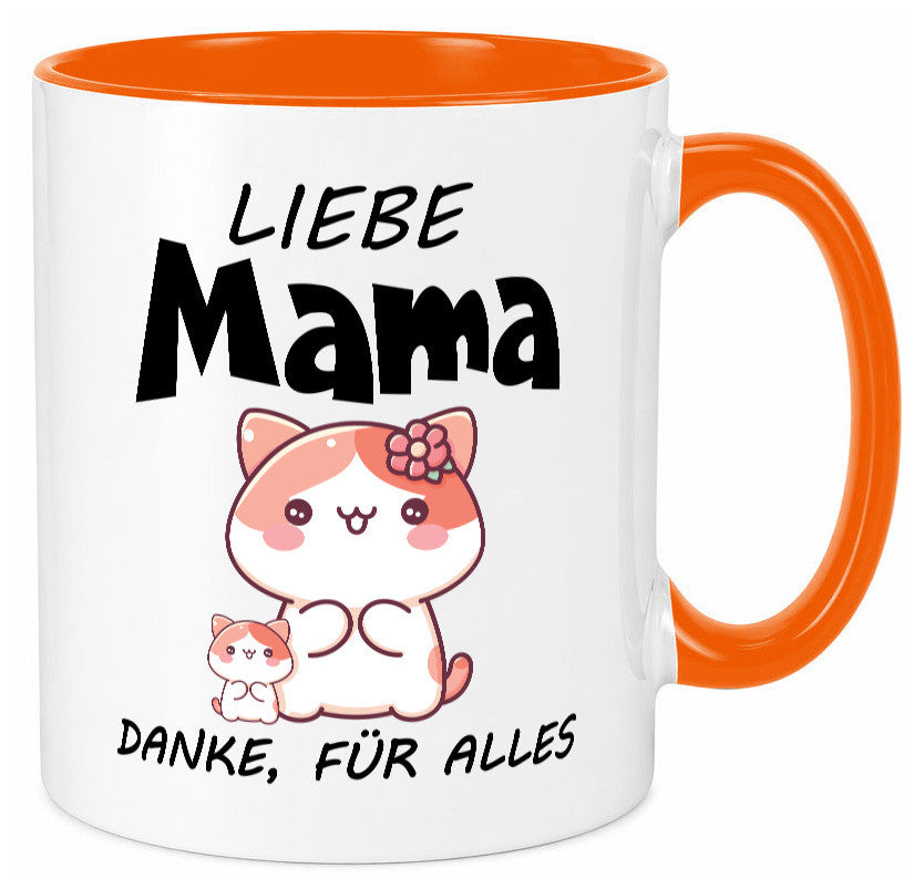 Liebe Mama Danke, für alles | Muttertag Beste Geschenk Familie Geschenkidee Tasse