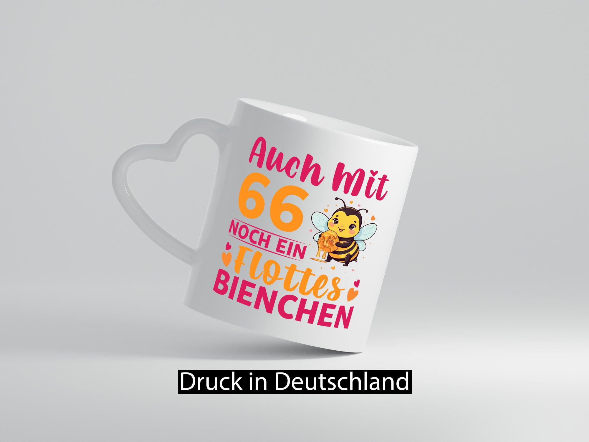 66. Geburtstag | Flottes Bienchen 66 Jahre Humor Geschenkidee Tasse
