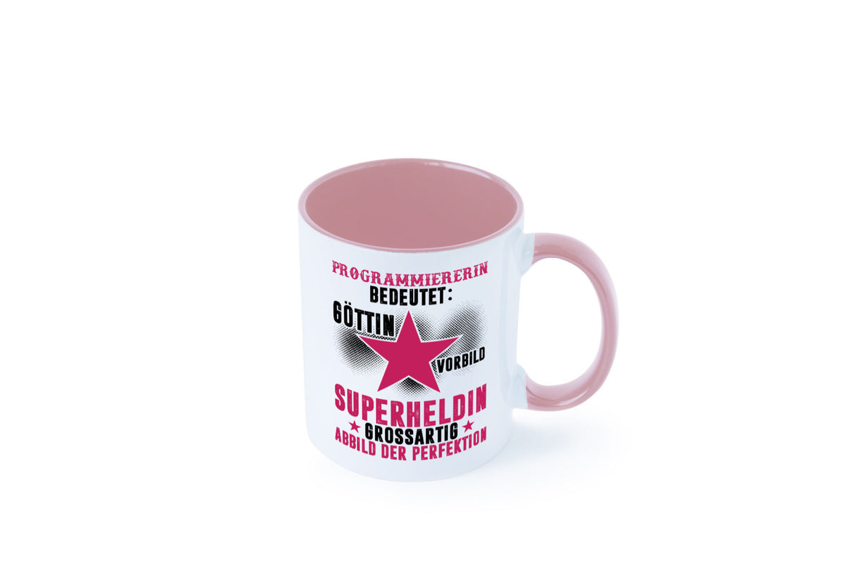 Bedeutung von Programmiererin | Software Entwickler lustiger Spruch Geschenk Tasse