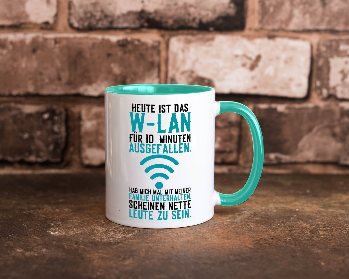 10 Minuten W-Lan Ausfall | Nerd Computer PC Gamer lustig Humor Geschenkidee Tasse