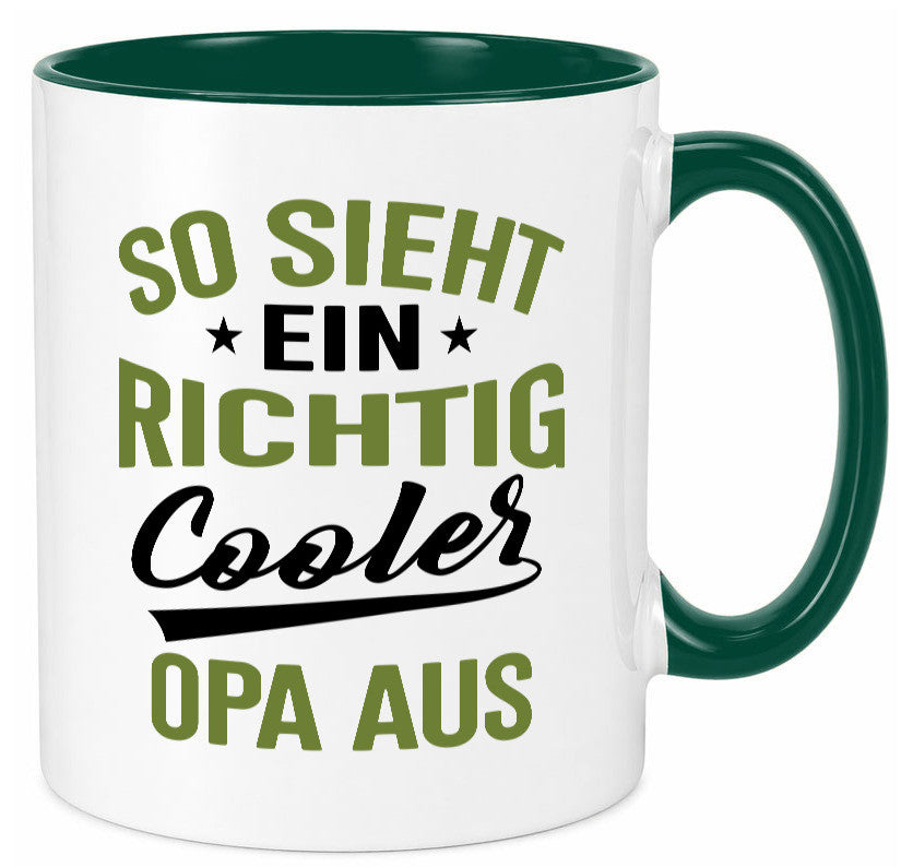 So sieht ein richtig Cooler Opa aus | Großvater Geschenkidee Familie Humor Tasse