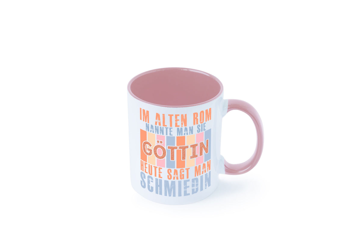 Heute sagt man: Schmiedin | Schmied Beruf Schmiederei lustiger Spruch Geschenk Tasse