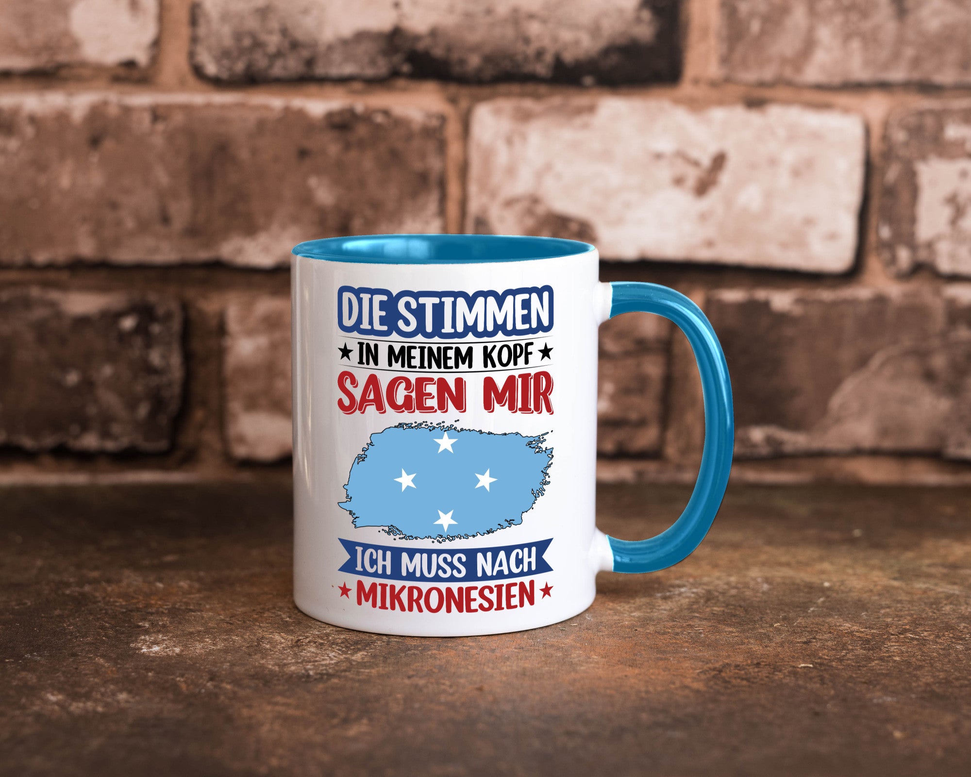 Mikronesien | Urlaub Stimmen in meinem Kopf Traumland Geschenk Humor