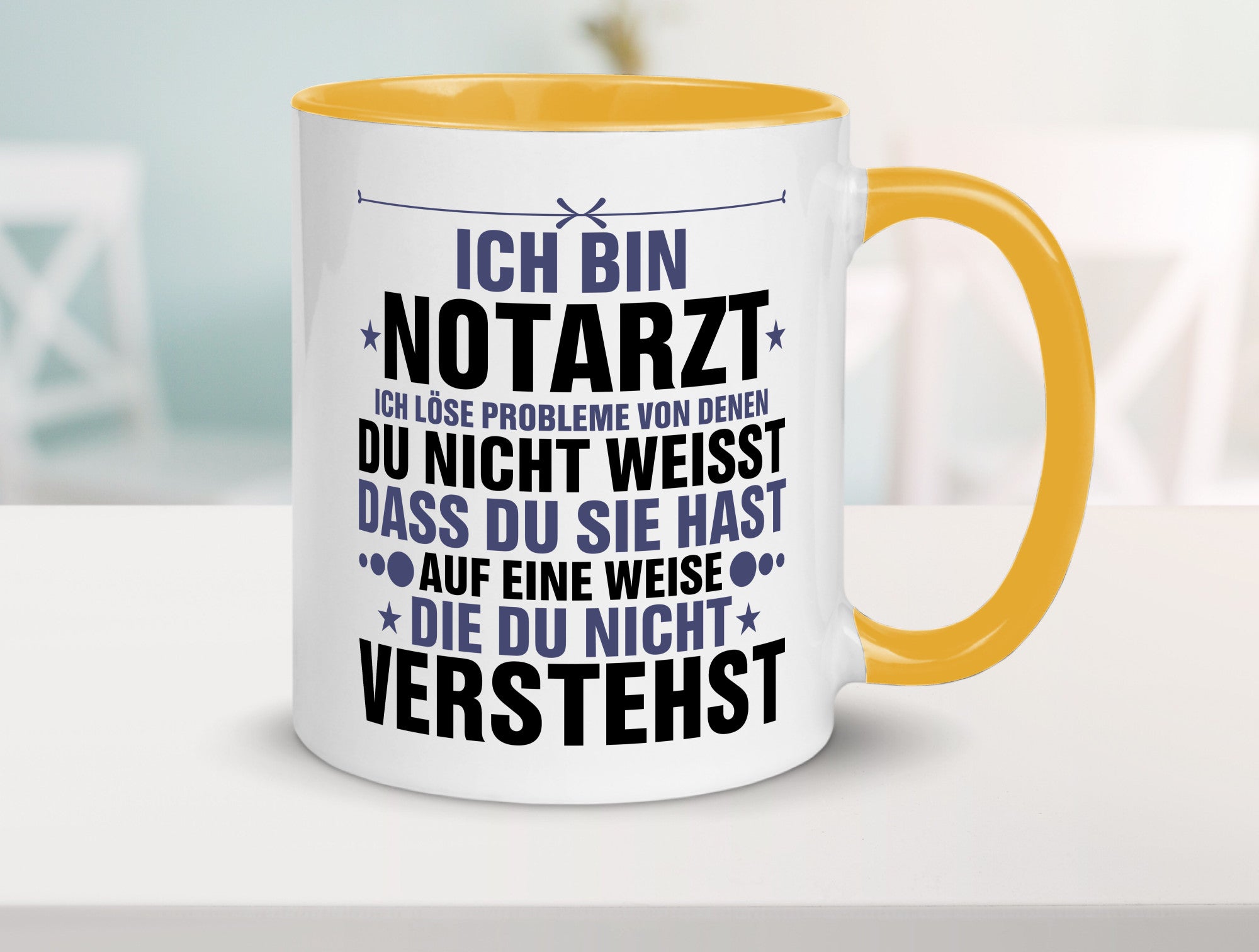 Löse Probleme: Notarzt | Arzt v2 Geschenkidee Humor Tasse