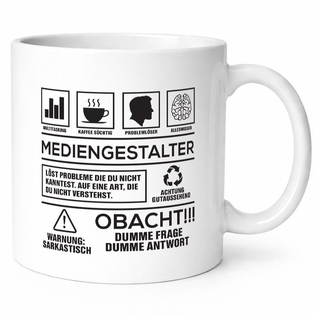 Achtung Probleme Mediengestalter | Medien Geschenk Humor Geschenkidee lustiger