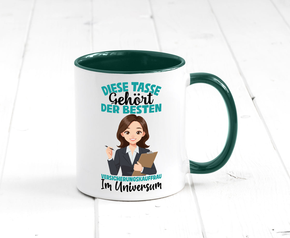 Im Universum: Versicherungskauffrau | Kauffrau lustig Humor Geschenkidee Tasse
