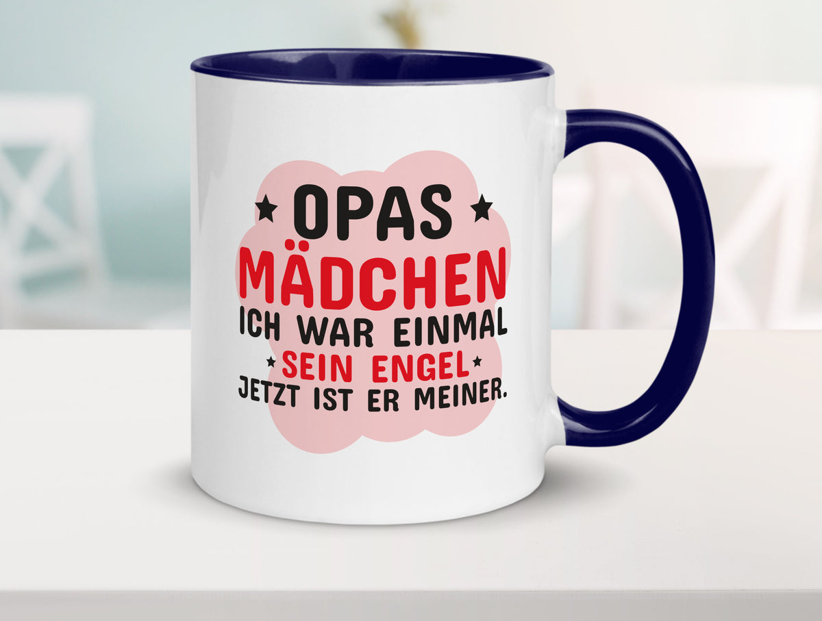 Opas Mädchen | Trauer Tasse Abschied Enkelin lustig Familie Geschenkidee