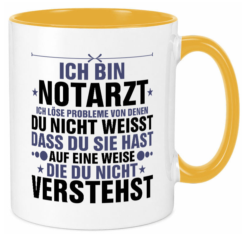 Löse Probleme: Notarzt | Arzt v2 Geschenkidee Humor Tasse