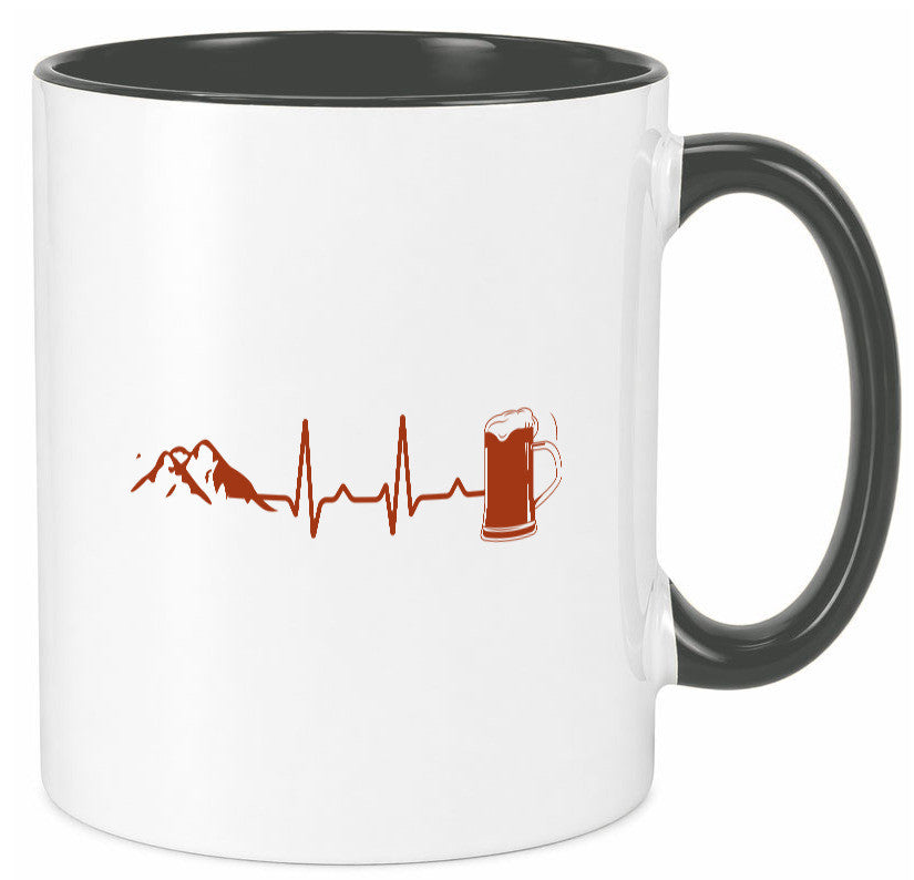 Berge und Bier | Wandern Wanderer Biertrinken Geschenkidee Humor Tasse