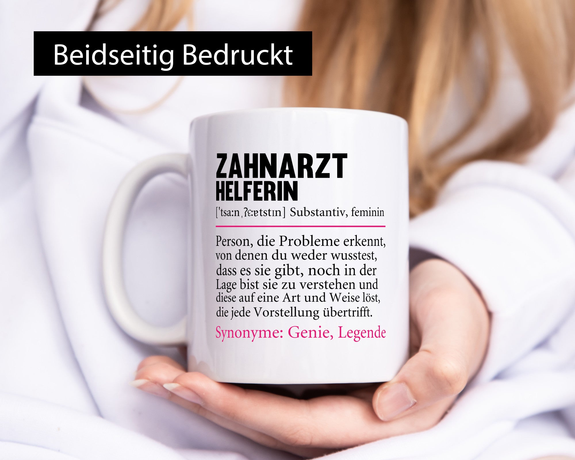 Zahnarzthelferin | Zahnmedizin Humor lustiger Spruch Geschenk Geschenkidee Tasse