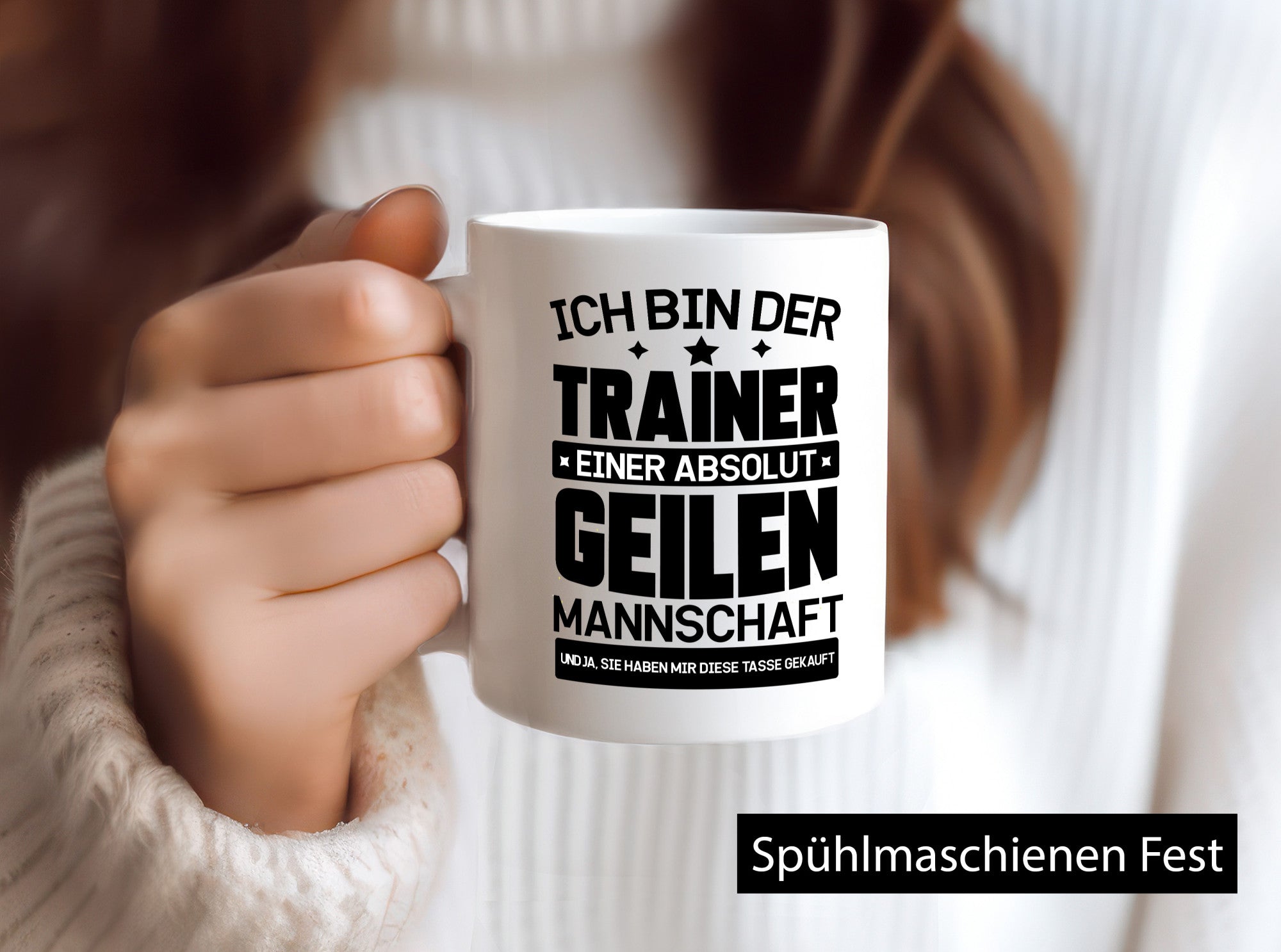 Ich bin Trainer lustiger Spruch Geschenk Humor Geschenkidee Tasse