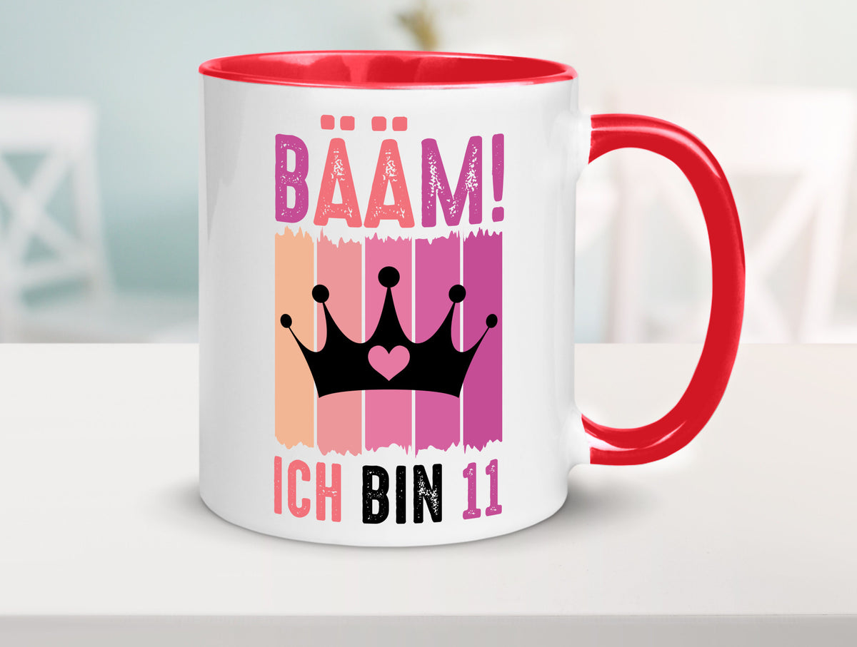 11. Geburtstag | 11 Jahre Bääm ich bin Krone Humor Geschenkidee Tasse