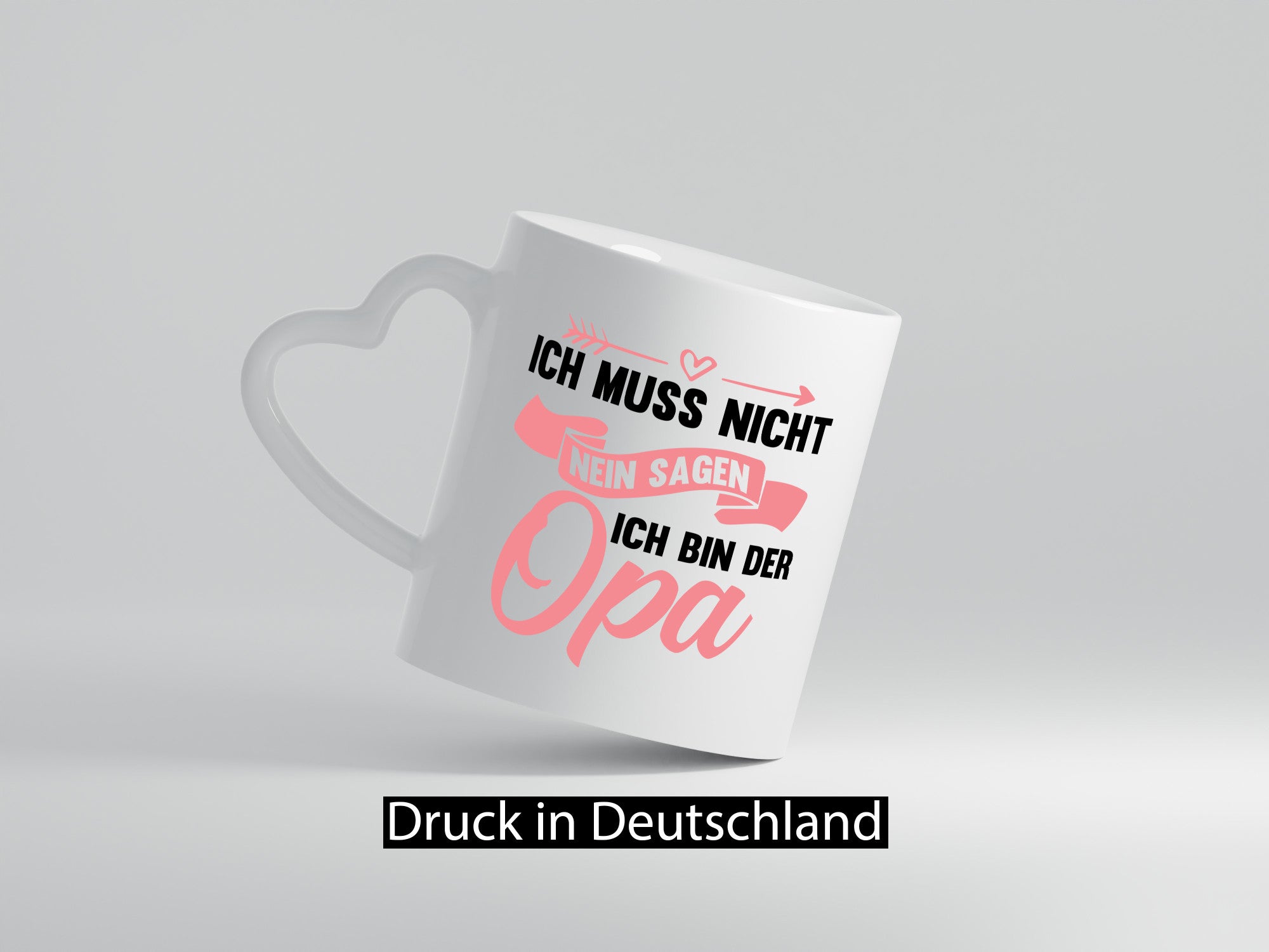 Ich muss nicht nein sagen bin der Opa lustig Familie Geschenkidee Geschenk Tasse