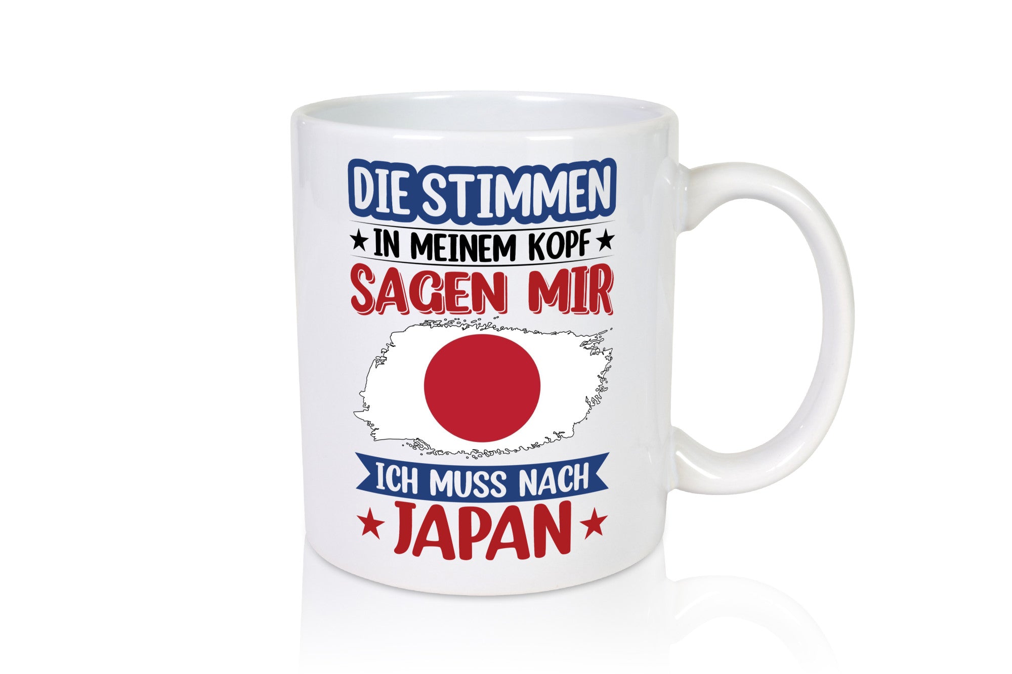 Japan | Urlaub Stimmen in meinem Kopf Traumland Geschenkidee Humor Tasse