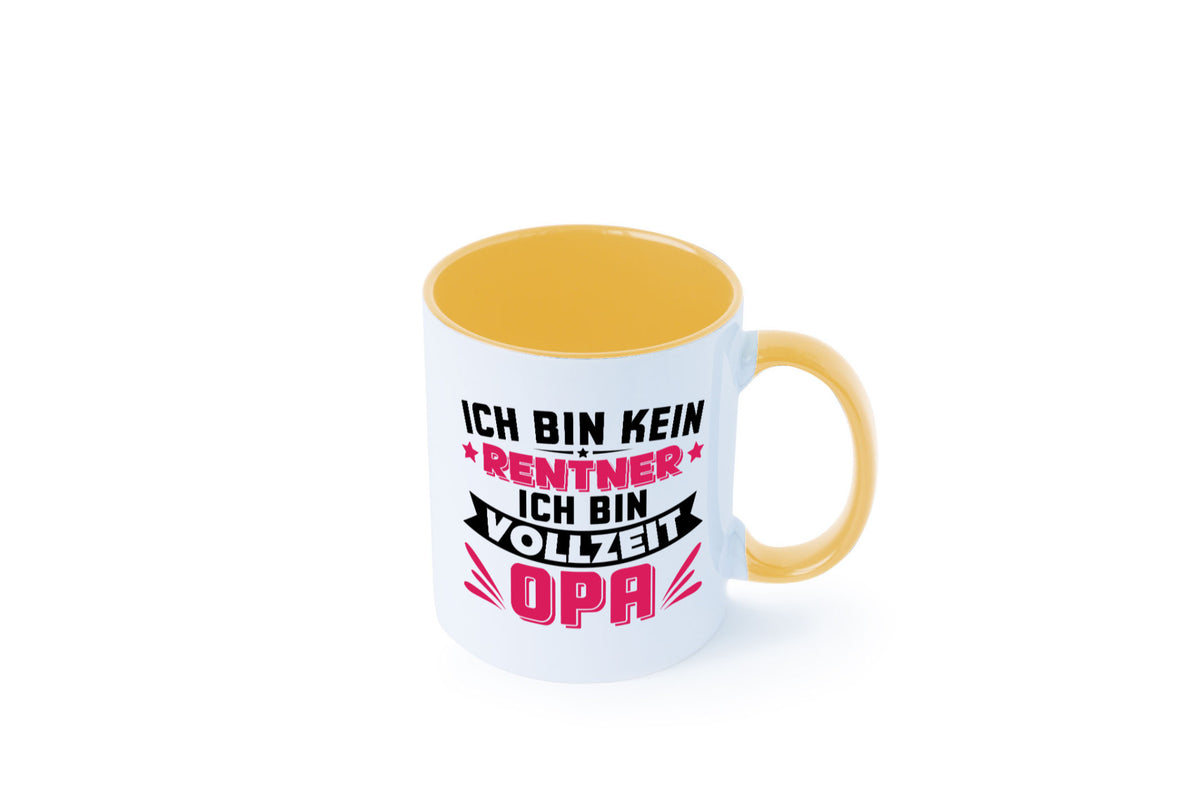 Ich bin vollzeit Opa | Rentner Ruhestand Großvater v2 Humor Familie Tasse