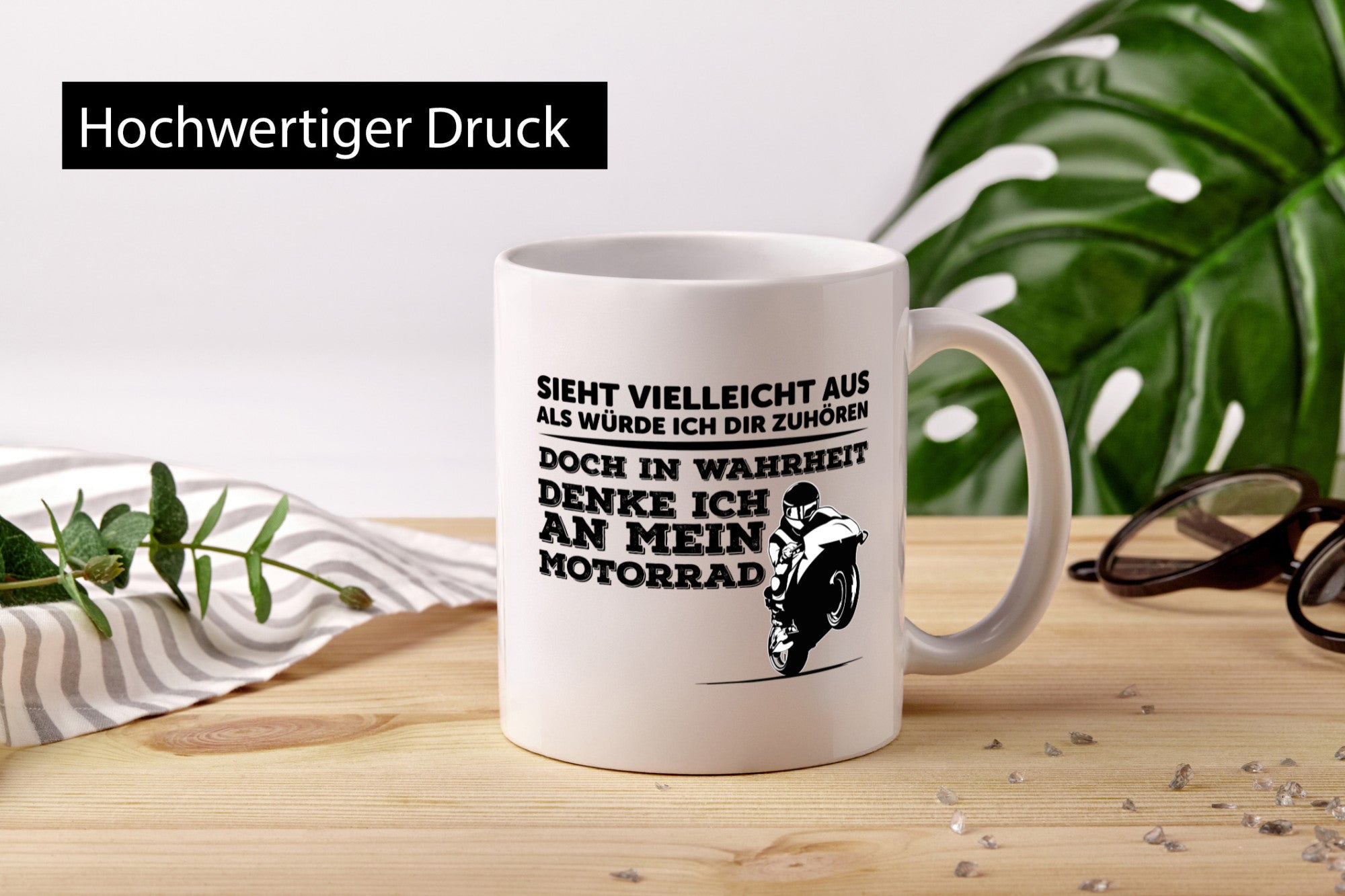 Motorrad Fahrer Tasse | lustiger Spruch Männer Humor Geschenk Geschenkidee