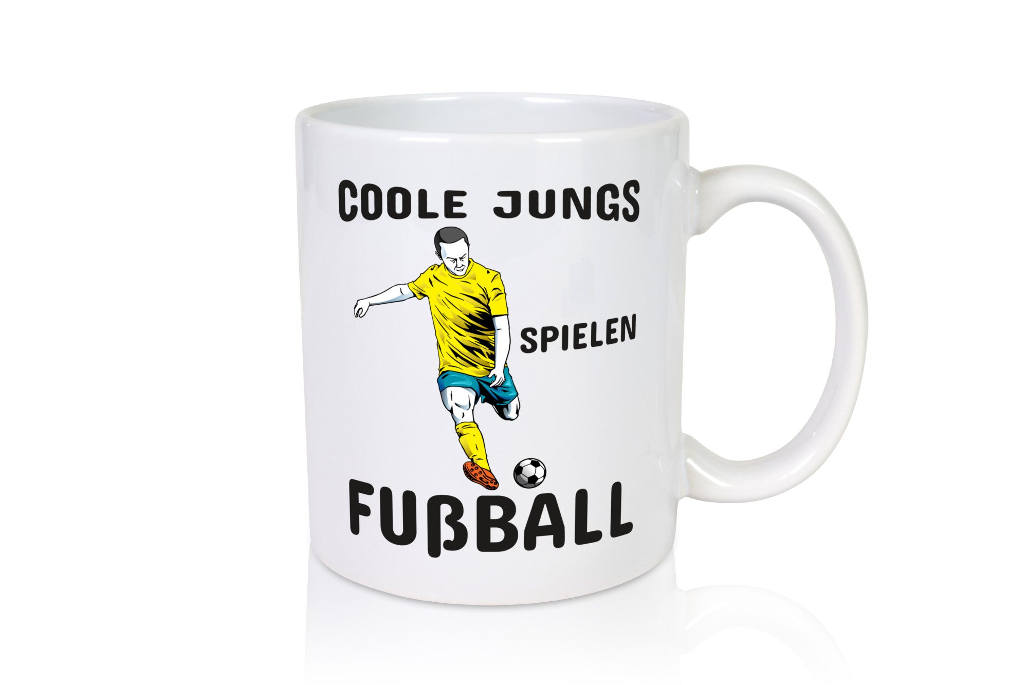 Coole Jungs spielen Fußball | Fußballer Tasse Junge lustiger Spruch Geschenk
