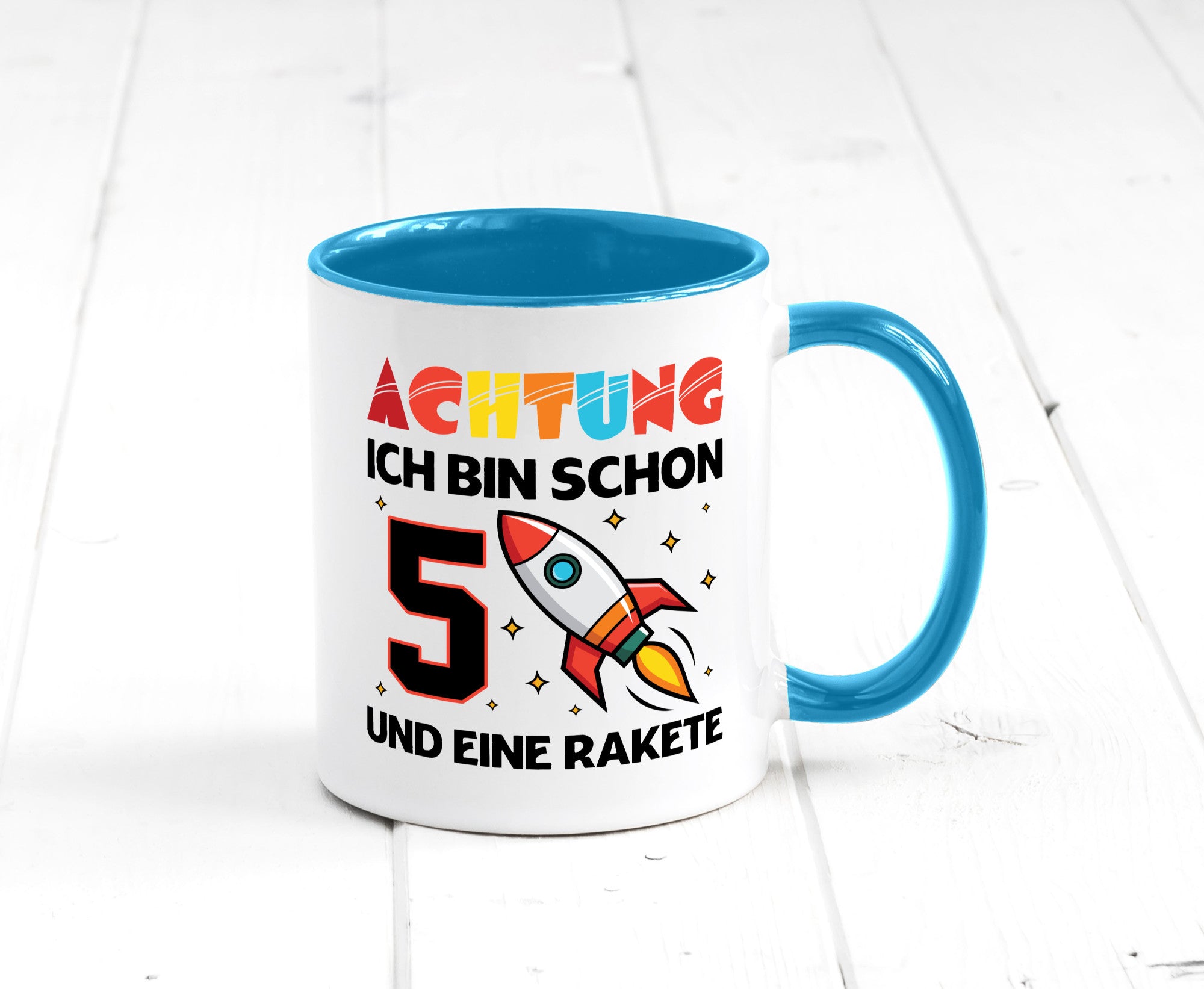 5. Geburtstag | Rakete Weltraum 5 Jahre Galaxy lustig Geschenkidee Geschenk