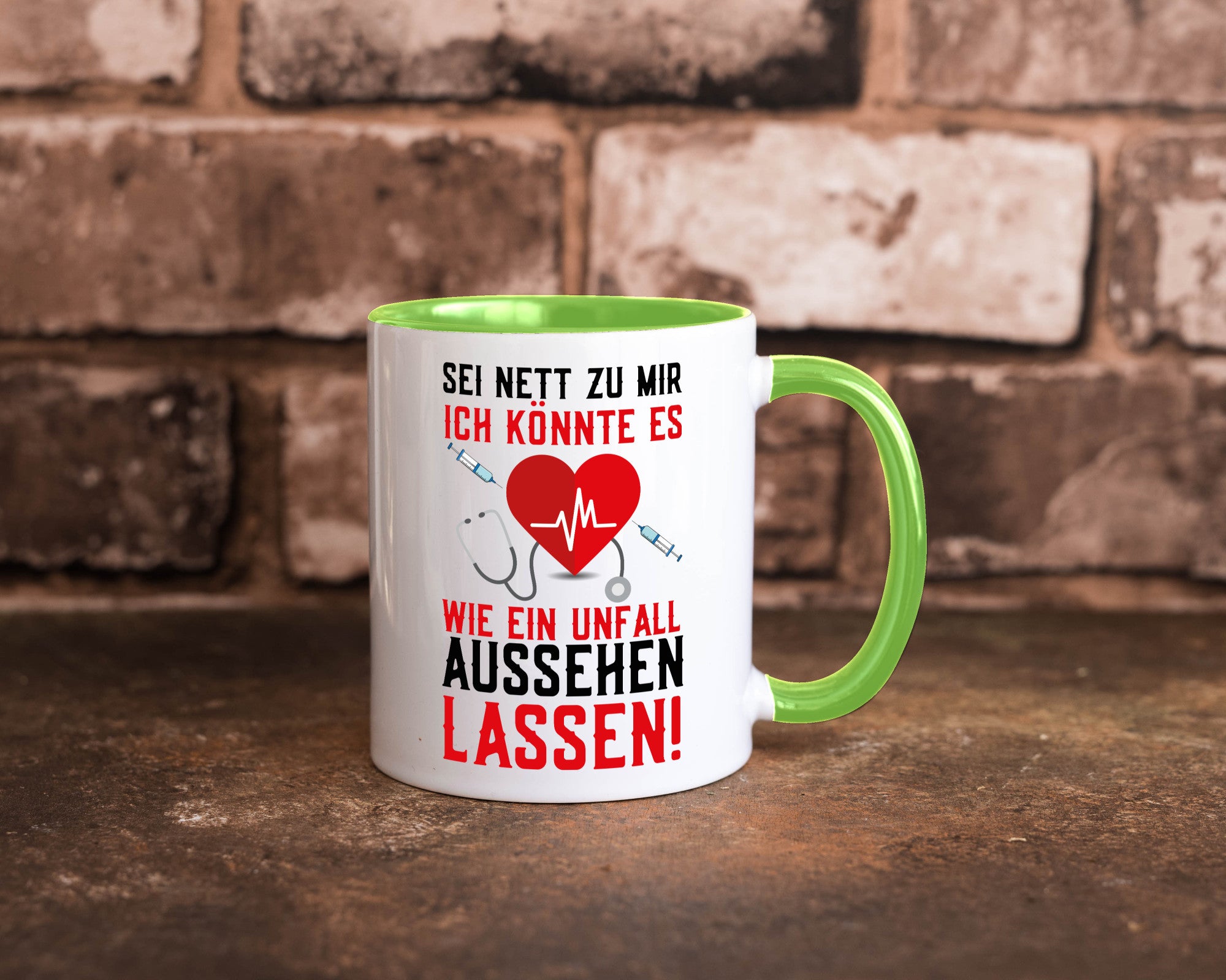 Sei nett zu mir | Krankenschwester Arzt Klinik Spritze v2 lustig Humor