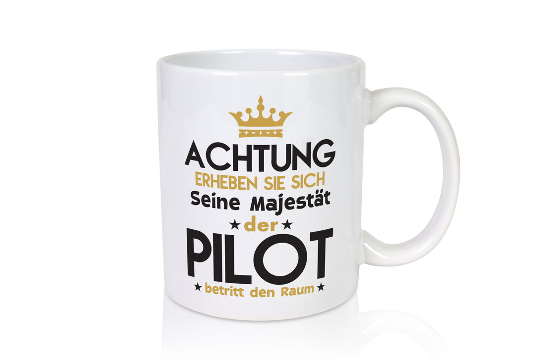 Seine Majestät Pilot | Flugzeug Piloten Geschenkidee Humor Tasse