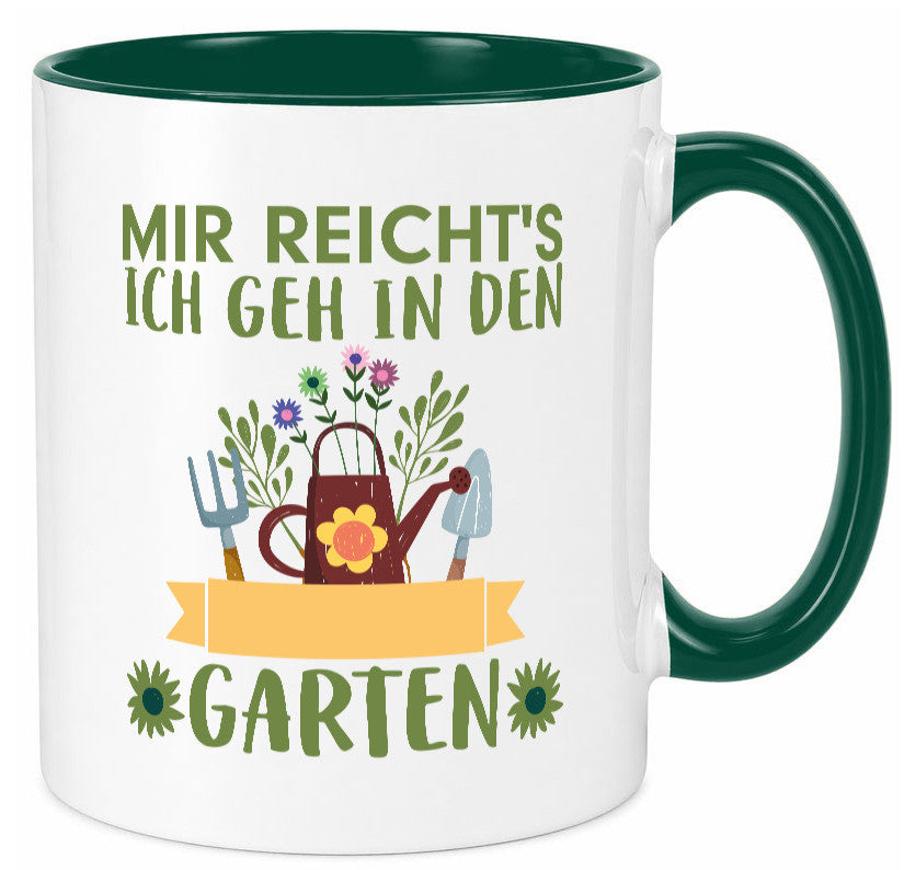 Ich geh in den Garten | Gärtner Tasse Gartenarbeit Humor Arbeit Kollegen Büro