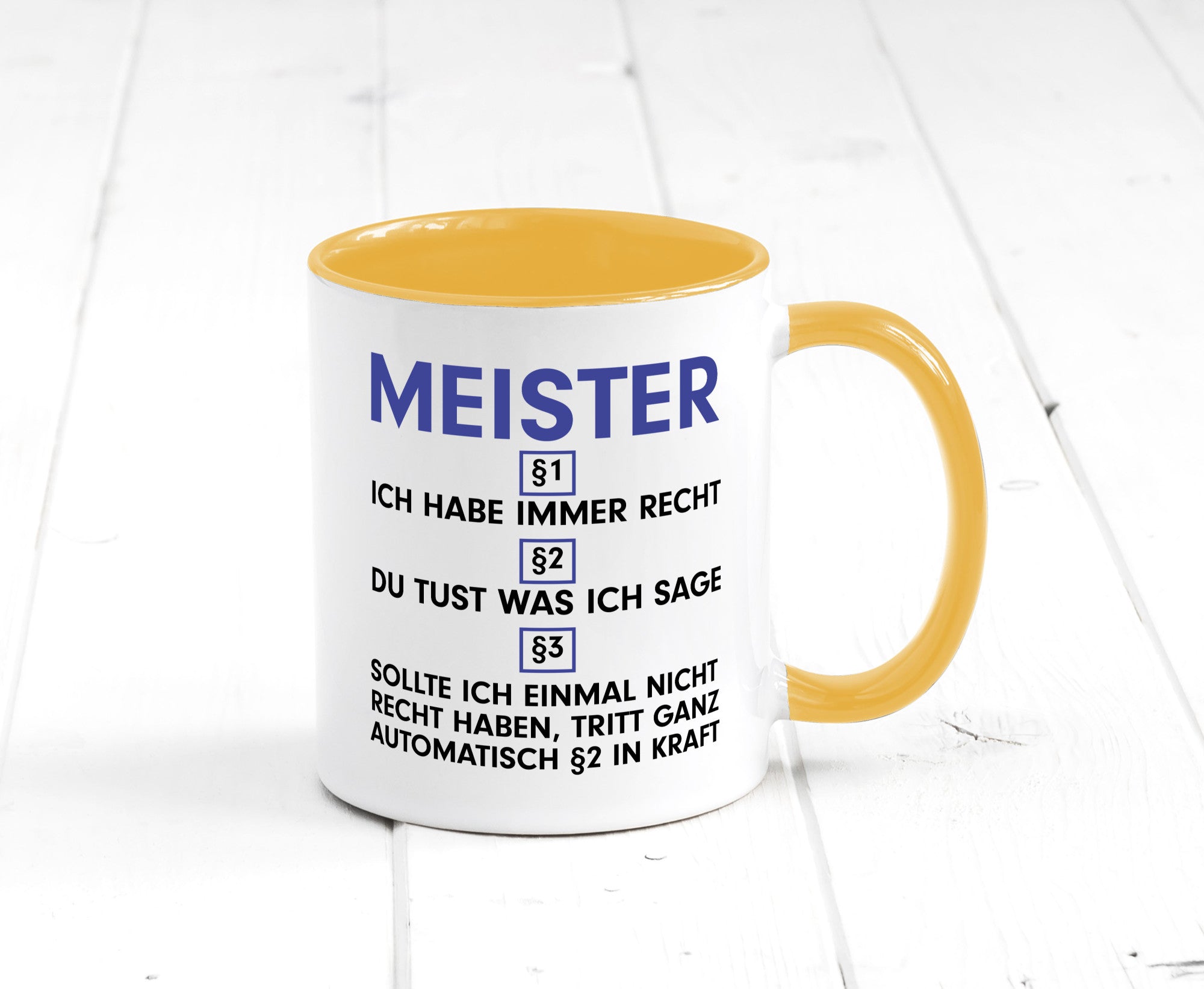 Ich habe immer Recht Meister | Meisterbrief v2 Geschenk Humor Geschenkidee