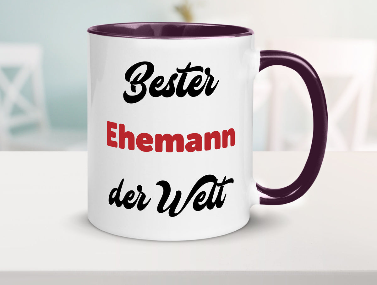 Bester Ehemann der Welt | Ehepaar Geschenkidee Humor Tasse