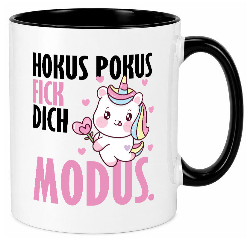 Hokus Pokus lustiger Spruch Geschenk Humor Geschenkidee Tasse