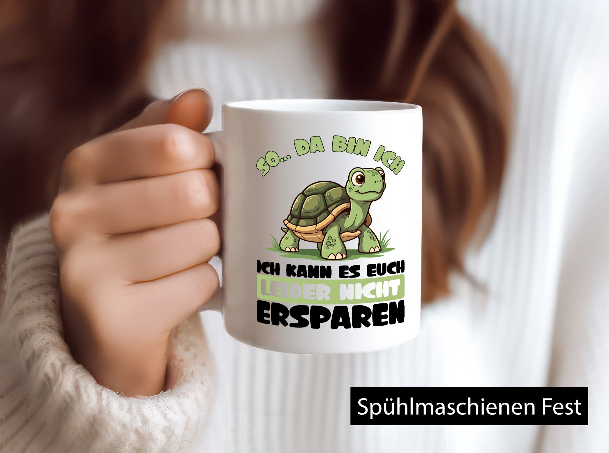 Bin ich kann es euch leider nicht ersparen | Schildkröte lustig Humor