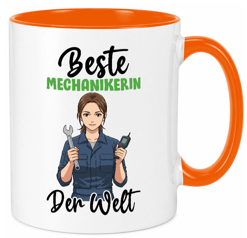 Beste Mechanikerin | KFZ v2 Humor Geschenkidee Tasse