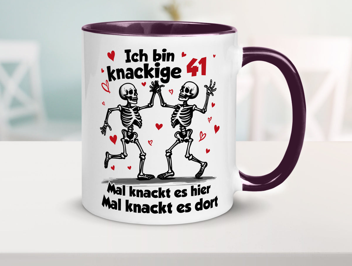 41. Geburtstag | Knackige 41 Ich bin alt v2 Humor Geschenkidee Tasse